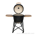 Smokeless Ceramic kamado grill with stainless steel cart